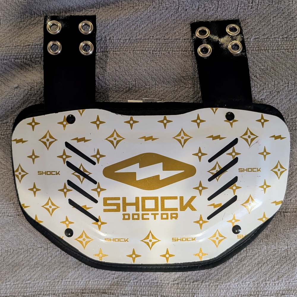 Shock Doctor Men's Gold and Black Protective Back Plate